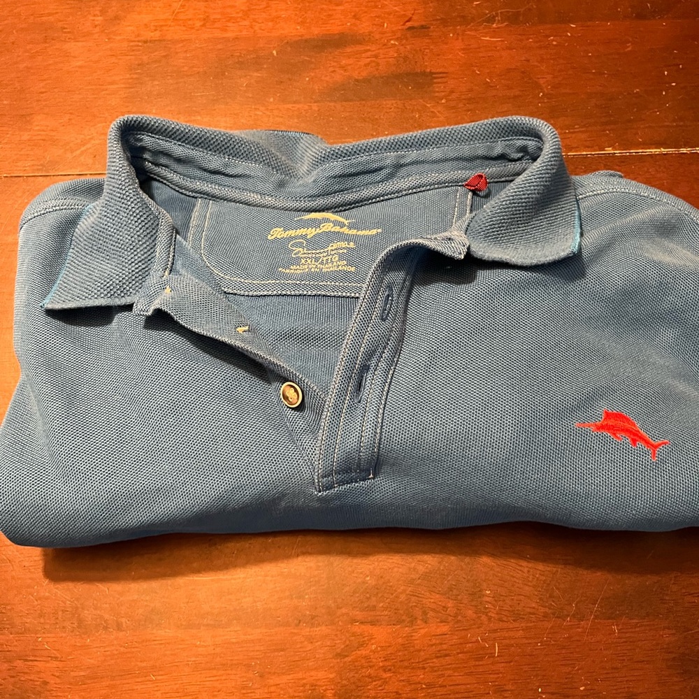 Blue Tommy Bahama Polo shirt size 2xl - Picture 4 of 12